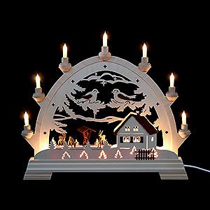 Candle Arches All Candle Arches Candle Arch - Round Arch with Deer - 40x43 cm / 16.9 inch