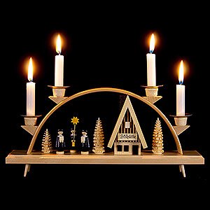 Candle Arches All Candle Arches Candle Arch - Ski Lodge with Carolers - 33x15 cm / 13x5.9 inch