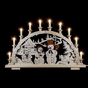 Candle Arches All Candle Arches Candle Arch - Snow Man Family - 65x45 cm / 25.5x17 inch