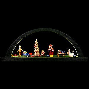 Candle Arches Nativity & Christmas Candle Arch - The Giving - Green - 40x16 cm / 15.7x6.3 inch