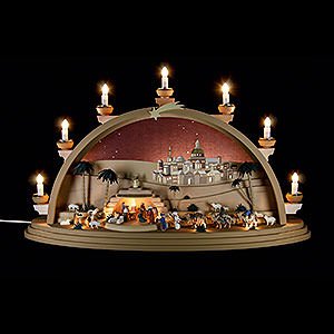 Candle Arches Illuminated inside Candle Arch - The Nativity - 75x42x20 cm / 29.5x16.5x7.8 inch
