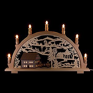 Candle Arches All Candle Arches Candle Arch - Timber-Framed House - 44x66 cm / 17.3x26 inch