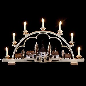 Candle Arches All Candle Arches Candle Arch - Village Seiffen - 64 cm / 25 inch - 120 V Electr. (US-Standard)