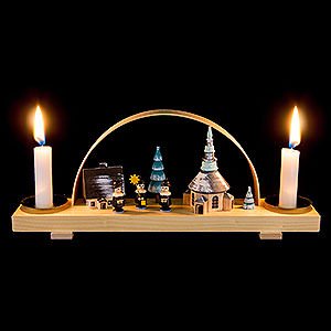 Candle Arches All Candle Arches Candle Arch Winter Village Seiffen with Carolers- 24x12 cm / 9.4x4.7 inch