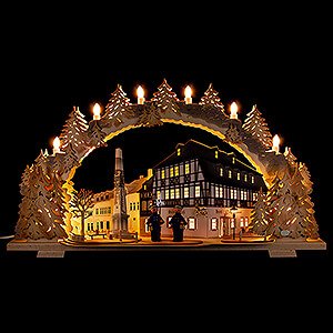 Candle Arches Illuminated inside Candle Arch - Zwönitz - Hotel zum Ross - 72x43 cm / 28.3x16.9 inch