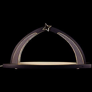 Candle Arches Blank Candle Arches Candle Arch - modern wood - Anthracite - without Figurines - 42x20 cm / 16.5x7.9 inch