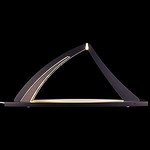 Candle Arches Blank Candle Arches Candle Arch - modern wood - NEW LINE Anthracite - without Figurines - 56,5x25 cm / 22.2x9.8 inch