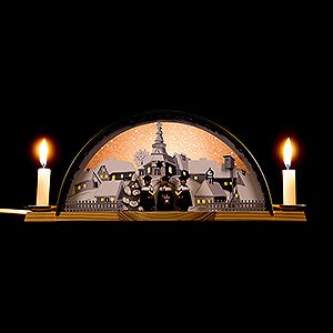 Candle Arches All Candle Arches Candle Arch with Carolers and Ore Arch - 33x14 cm / 13x5.5 inch