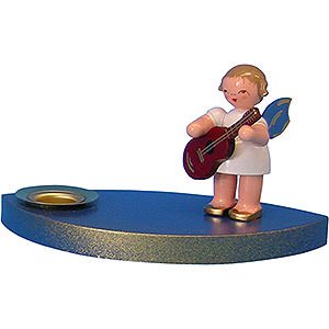 World of Light Candle Holder Angels Candle Holder - Angel with Guitar - 7 cm / 2.8 inch