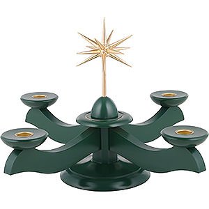 World of Light Candle Holder Misc. Candle Holders Candle Holder - Width Christmas Star and Advent Green - 29x29x26 cm / 11.4x11.4x10.2 inch