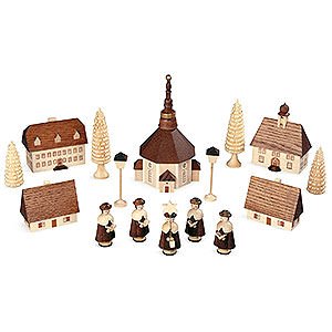 Small Figures & Ornaments Carolers Carolers Seiffener Dorf - 12 cm / 5 inch