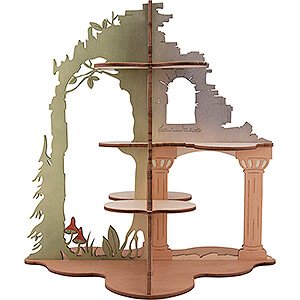 Small Figures & Ornaments Kuhnert Mini Owls Castle Ruin for Mini Owls and Child Owls - 32 cm / 12.6 inch