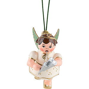 Baumschmuck Lebkuchen-Design Christbaumschmuck Engel mit Schalmei - 6 cm