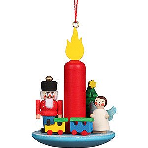Baumschmuck Spielzeug-Design Christbaumschmuck Kerze mit Engel - 5,4x7,4 cm