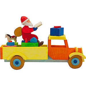 Baumschmuck Weihnachtsmann Christbaumschmuck Lastwagen Weihnachtsmann - 7,5 cm