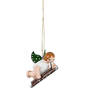 Baumschmuck Engel Baumbehang Schwebeengel Christbaumschmuck Schwebeengel mit Fagott - 6,5 cm