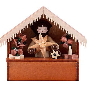 Small Figures & Ornaments Thiel Figurines Christmas Market Stall Stars with Thiel Figurine - 8 cm / 3.1 inch