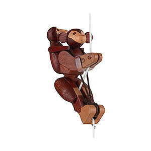 Wooden Toys Construction games Hampelmnner Climbing Figure Klettermax Climbing Monkey With Cub - 6,5 cm / 2.6 inch