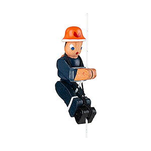 Wooden Toys Construction games Hampelmnner Climbing Figure Klettermax Youth Fireman - 6,5 cm / 2.6 inch