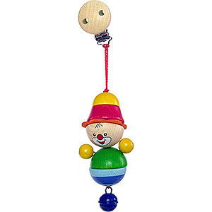 Wooden Toys For the Youngest Clip Figure Clown Felix - 21 cm / 8.3 inch