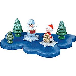 Small Figures & Ornaments Kuhnert Snowflakes Cloud for Snowflake 1 Floor Small - 18x11 cm / 7x4.3 inch