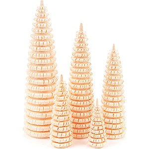 Small Figures & Ornaments Decorative Trees Coiled Trees without Trunk - 5 pieces - 12 cm / 4.7 inch