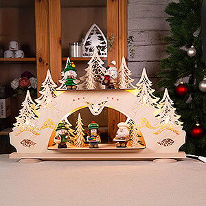 Candle Arches All Candle Arches Collector Candle Arch wit two Levels - Ulbricht Micro Gnomes - 68x43 cm / 26.8x16.9 inch