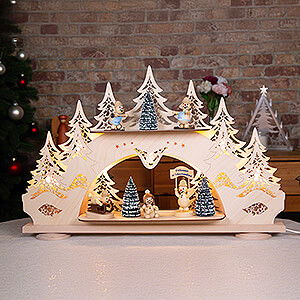 Candle Arches All Candle Arches Collector Candle Arch wit two Levels - Wagner Snowmen - 68x43 cm / 26.8x16.9 inch