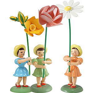 Small Figures & Ornaments Flower children Colourful Summer (Blank)