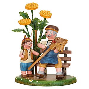 Small Figures & Ornaments Hubrig Four Seasons Country Idyll Grandpa and I - 10 cm / 3.9 inch