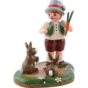 Small Figures & Ornaments Hubrig Four Seasons Country Idyll Paulchen's Long Eared Friend - 6 cm / 2.4 inch