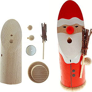 Smokers Santa Claus Craft Set Smoking Man Slim, Santa Claus - 13 cm / 5.1 inch