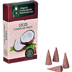 Smokers Incense Cones Crottendorfer Incense Cones - Flowers and Fruits - Coconut