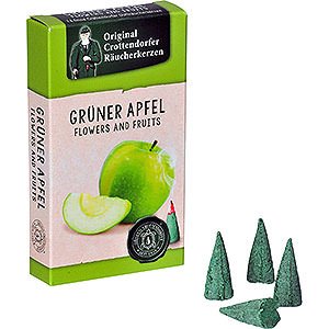 Smokers Incense Cones Crottendorfer Incense Cones - Flowers and Fruits - Green Apple