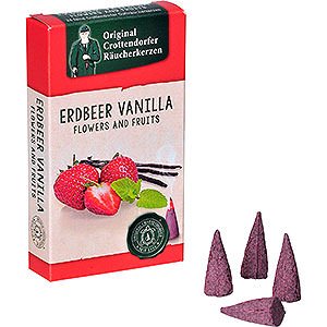 Smokers Incense Cones Crottendorfer Incense Cones - Flowers and Fruits - Strawberry Vanilla