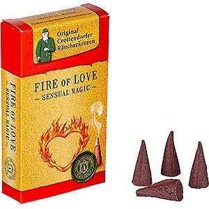 Smokers Incense Cones Crottendorfer Incense Cones - Sensual Magic - Fire of Love
