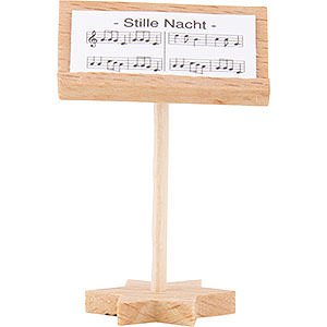 Weihnachtsengel Kurzrockengel (Blank) Dirigentenpult, natur - 4 cm