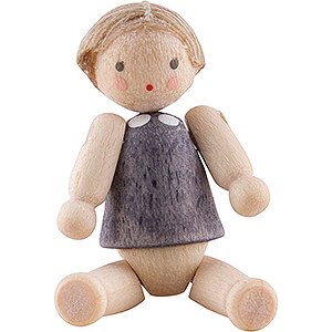 Small Figures & Ornaments Flade Flax Haired Children Doll with Hair, Boy - 2,8 cm / 1.1 inch