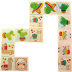 Wooden Toys Construction games Domino Llama - 3 cm / 1.2 inch