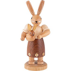 Small Figures & Ornaments Easter World Easter Bunny Mother with Child - 11 cm / 4 inch