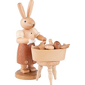 Small Figures & Ornaments Easter World Easter Bunny Mother with Child - 11 cm / 4 inch