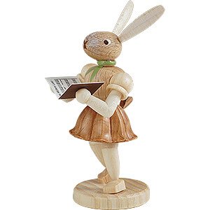 Small Figures & Ornaments Easter World Easter Bunny Singer - Natural - 7 cm / 2.8 inch