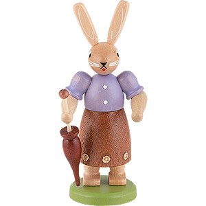 Small Figures & Ornaments Müller Kleinkunst Rabbits Easter Bunny (fe(male)) Hand-Painted - 11 cm / 4 inch