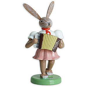 Easter Easter Bunny with Accordion - Colored - 7,5 cm / 3 inch