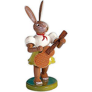 Small Figures & Ornaments Easter World Easter Bunny with Guitar - 7,5 cm / 3 inch