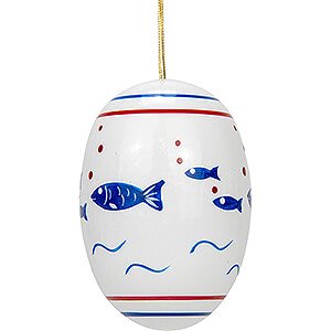 Tree ornaments Easter Ornaments Easter Egg with Fishes - 5,5 cm / 2.2 inch