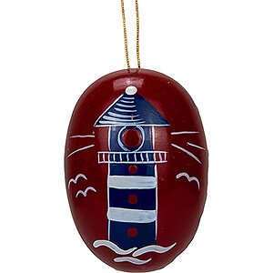 Tree ornaments Easter Ornaments Easter Egg with Lighthouse - 5,5 cm / 2.2 inch