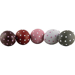 Small Figures & Ornaments Numanns Wicht Easter Eggs with Hooks - 5 Pieces - Mixed Colors - 3 cm / 1.2 inch