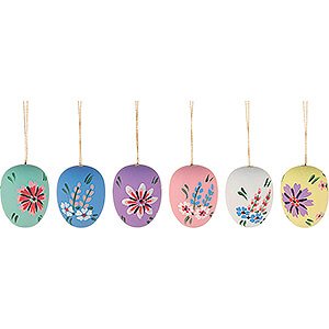 Tree ornaments Easter Ornaments Easter Ornament - Easter Egg Semigloss - 6 pieces - 4 cm / 1.6 inch