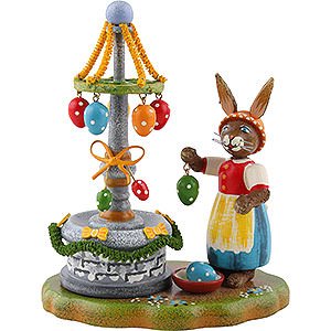 Small Figures & Ornaments Hubrig Rabbits Country Easter Well - 10 cm / 3.9 inch